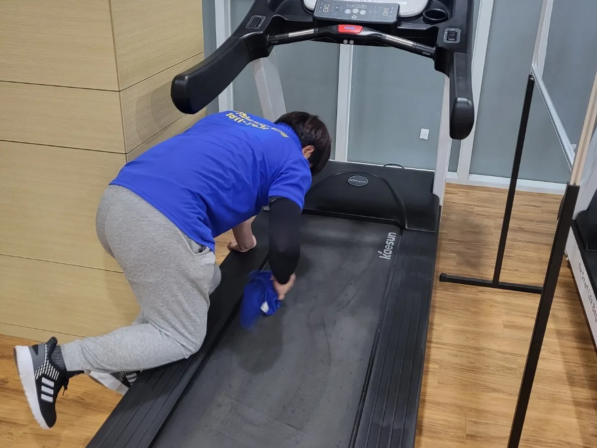 창녕군 대합면 피트니스 라커 검사실 위생청소 사례 - 행진크린
